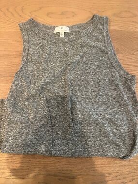 Socialite Heathered Gray Sleeveless Tank